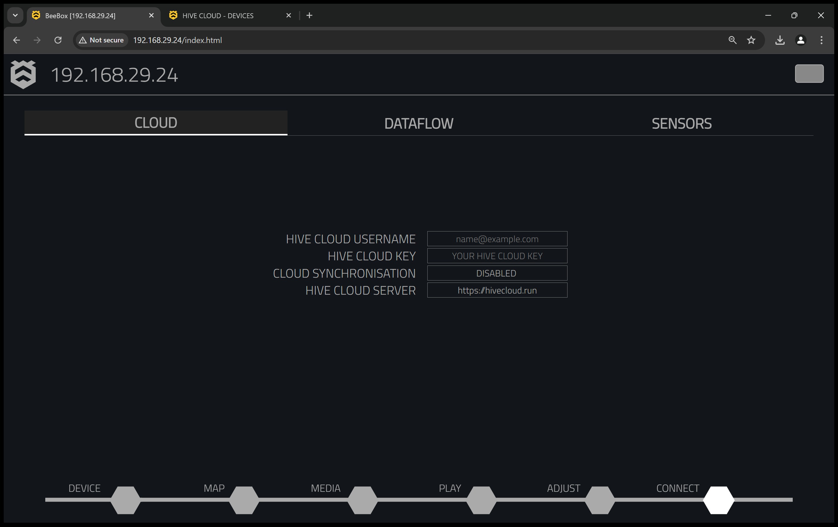 Cloud Sign-in Page