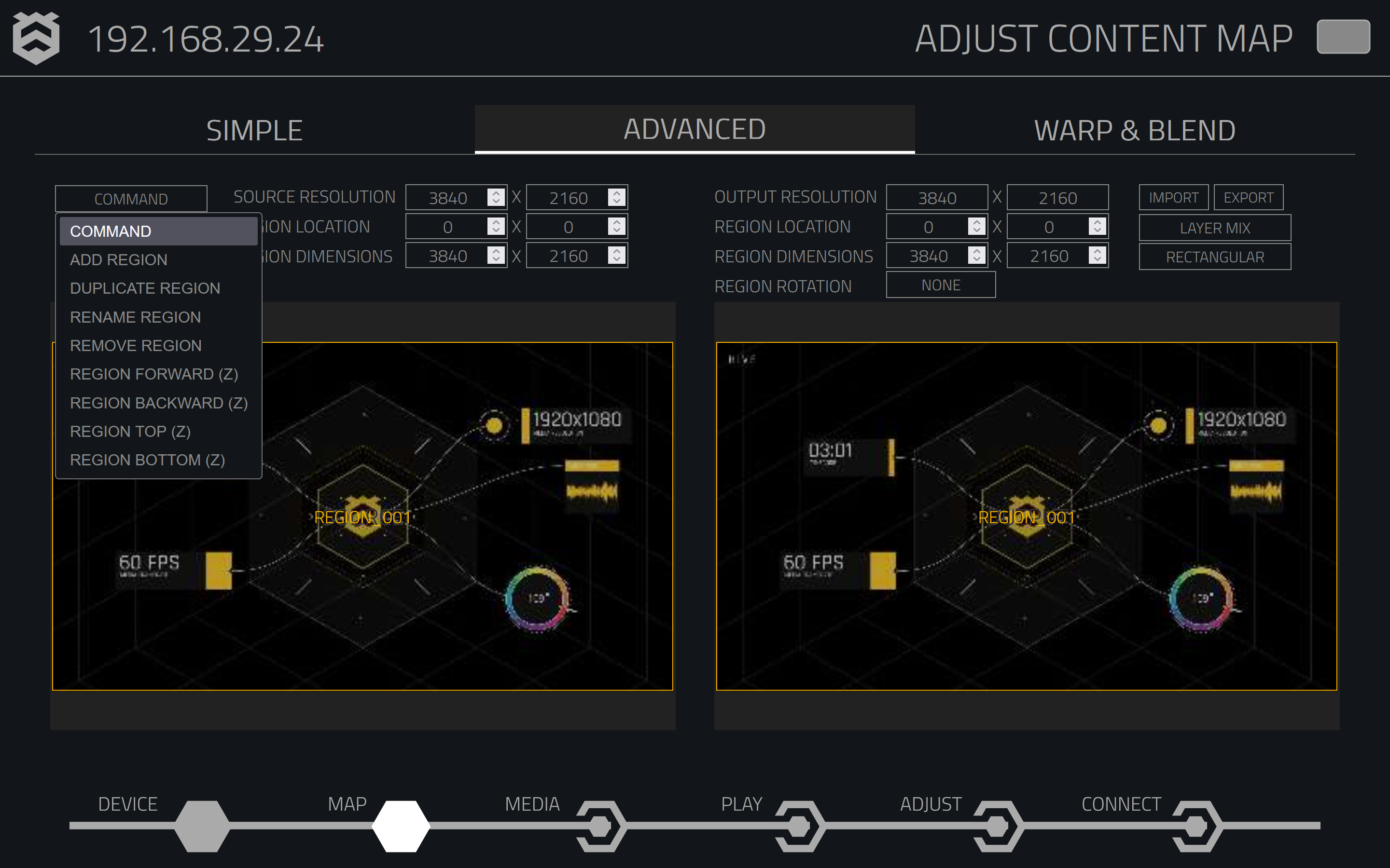 Command Dropdown