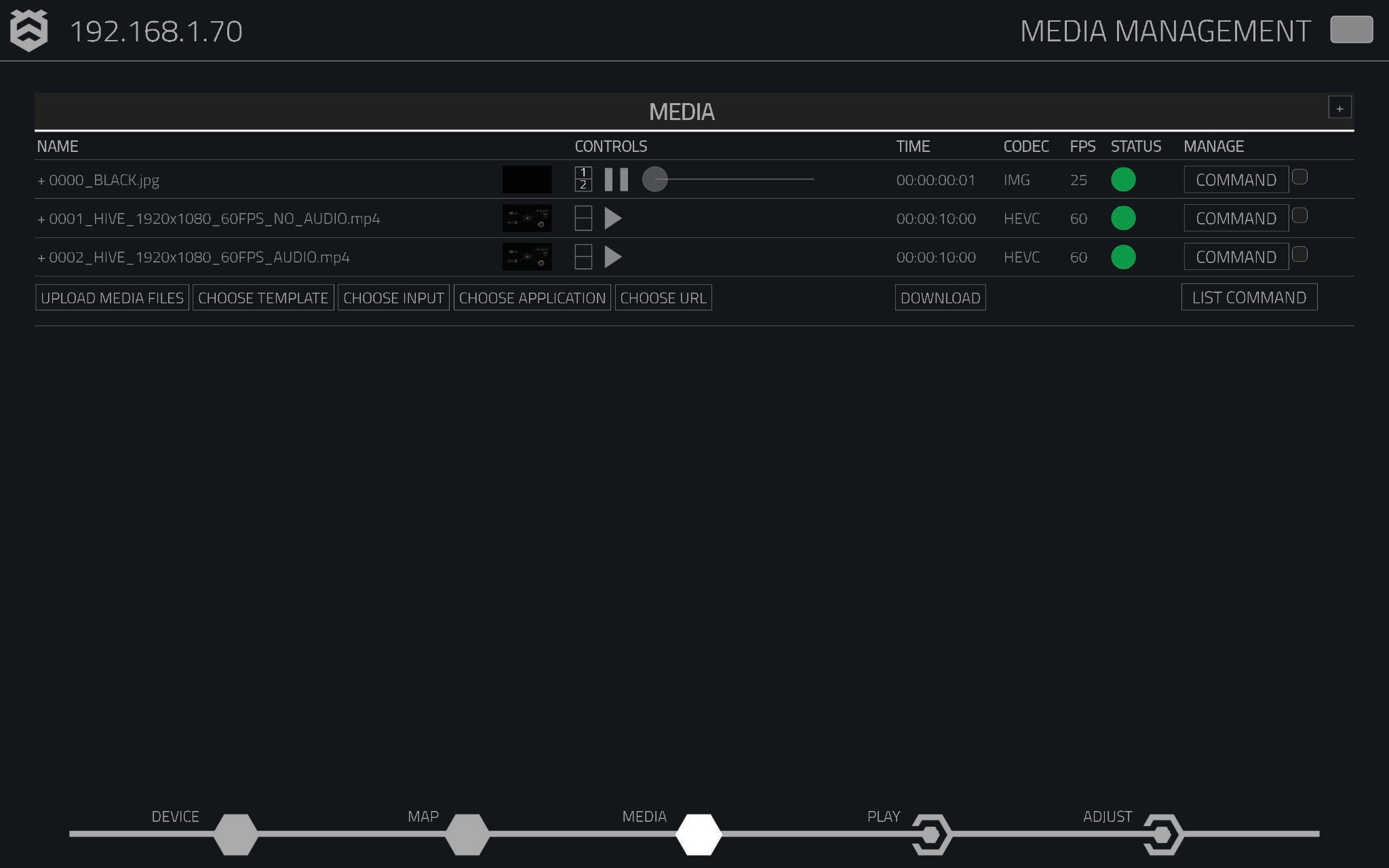 Media Page Overview